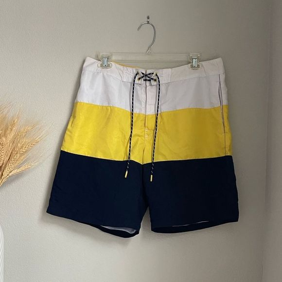 Express Men's Striped Swimming Trunks - Size M - Picture 1 of 5